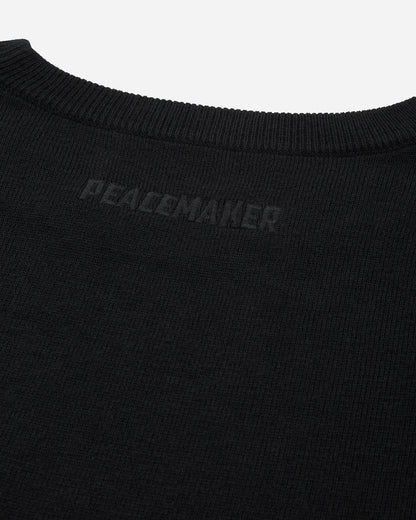OAMC Peacemaker Applied Tape Knit Black T-Shirts Top PCM3OK01AFL005099 BLACK