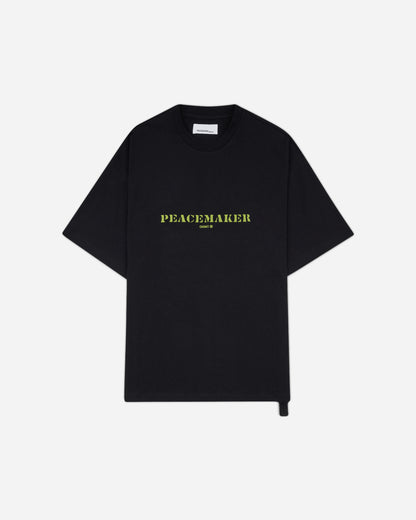 OAMC Peacemaker Oversize Tee  Stencil Print Black T-Shirts Top PCM3OT02DJE002099 BLACK