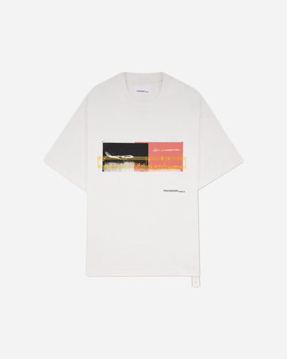 OAMC Peacemaker Regular Tee  Halfway To Nowhere Print White T-Shirts Top PCM3OT01AJE001001 WHITE