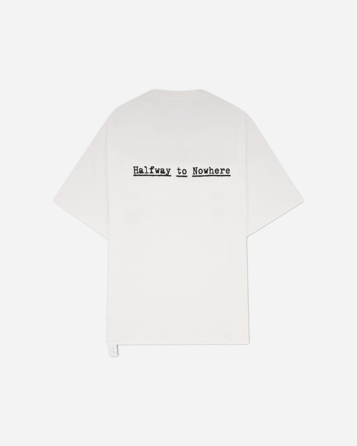 OAMC Peacemaker Regular Tee  Halfway To Nowhere Print White T-Shirts Top PCM3OT01AJE001001 WHITE