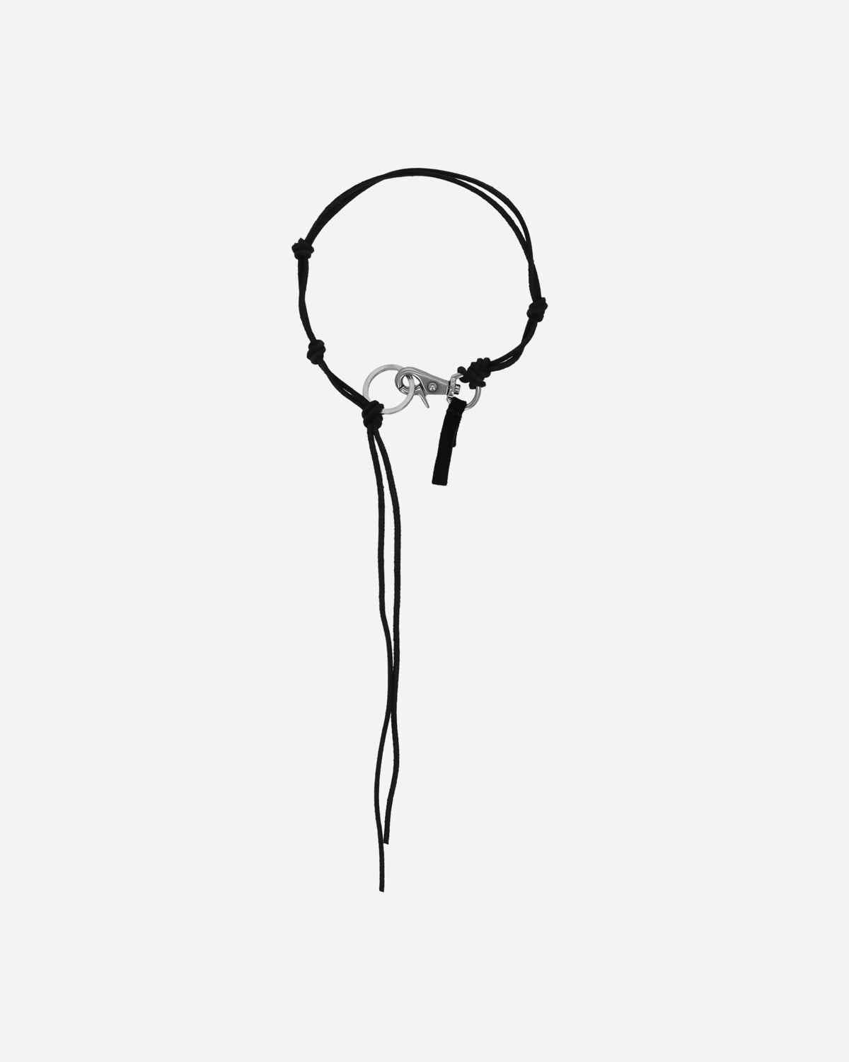 Our Legacy Ladon Black Leather Small Accessories Lanyards A2208LBL 001