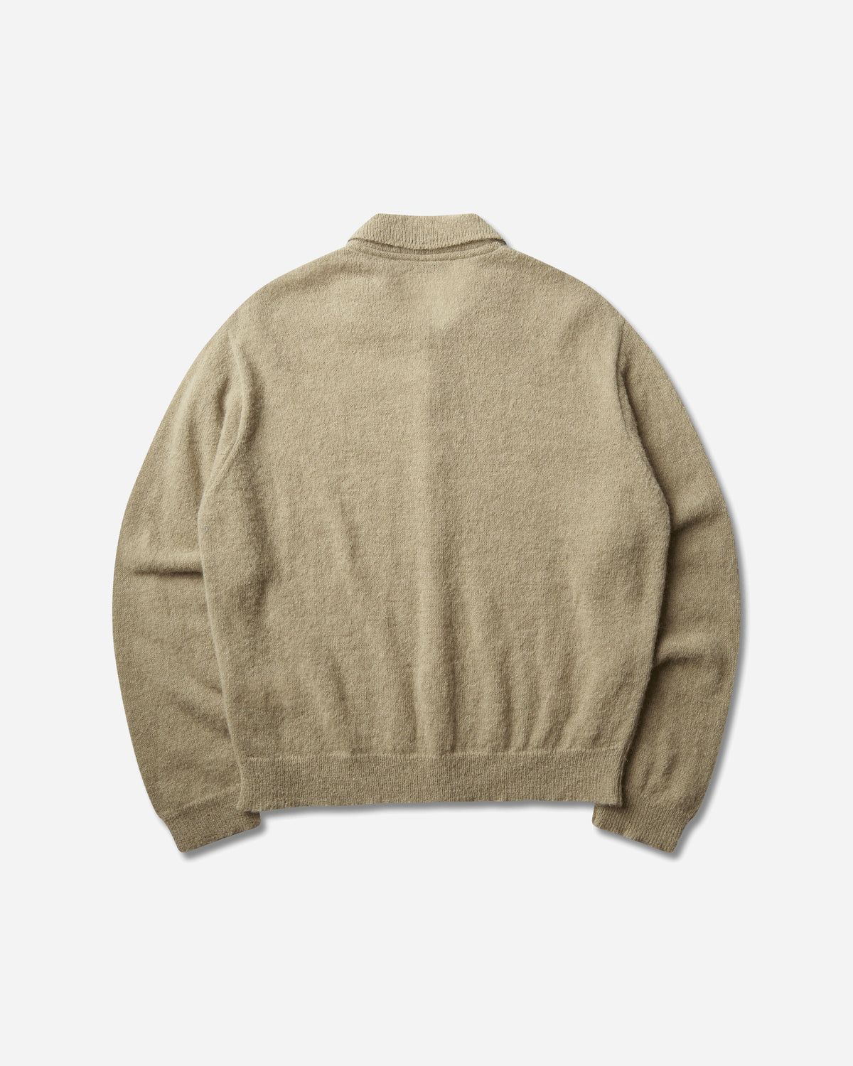 Our Legacy Evening Polo Soft Sage Fuzzy Alpaca Knitwears Cardigans M4263ES 001