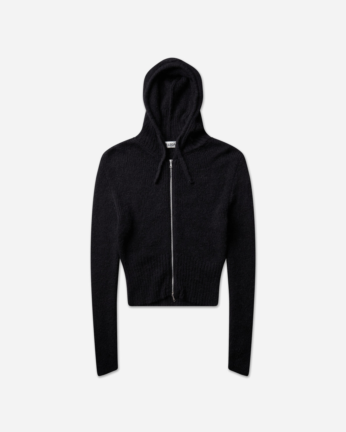 Our Legacy Wmns Compact Hood Black Fuzzy Alpaca Knitwears Cardigans W4243CB 001