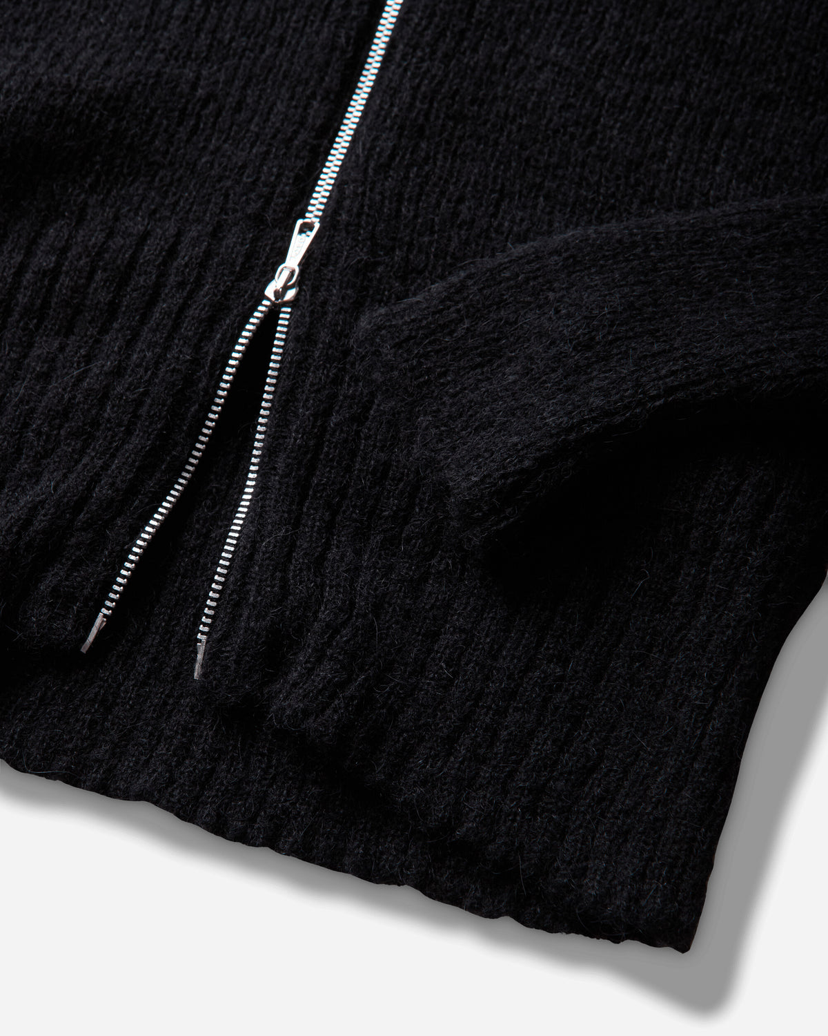 Our Legacy Wmns Compact Hood Black Fuzzy Alpaca Knitwears Cardigans W4243CB 001