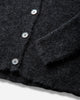 Our Legacy Wmns Mazzy Polo Charcoal Melange Fuzzy Alpaca Knitwears Cardigans W2263MCM 001