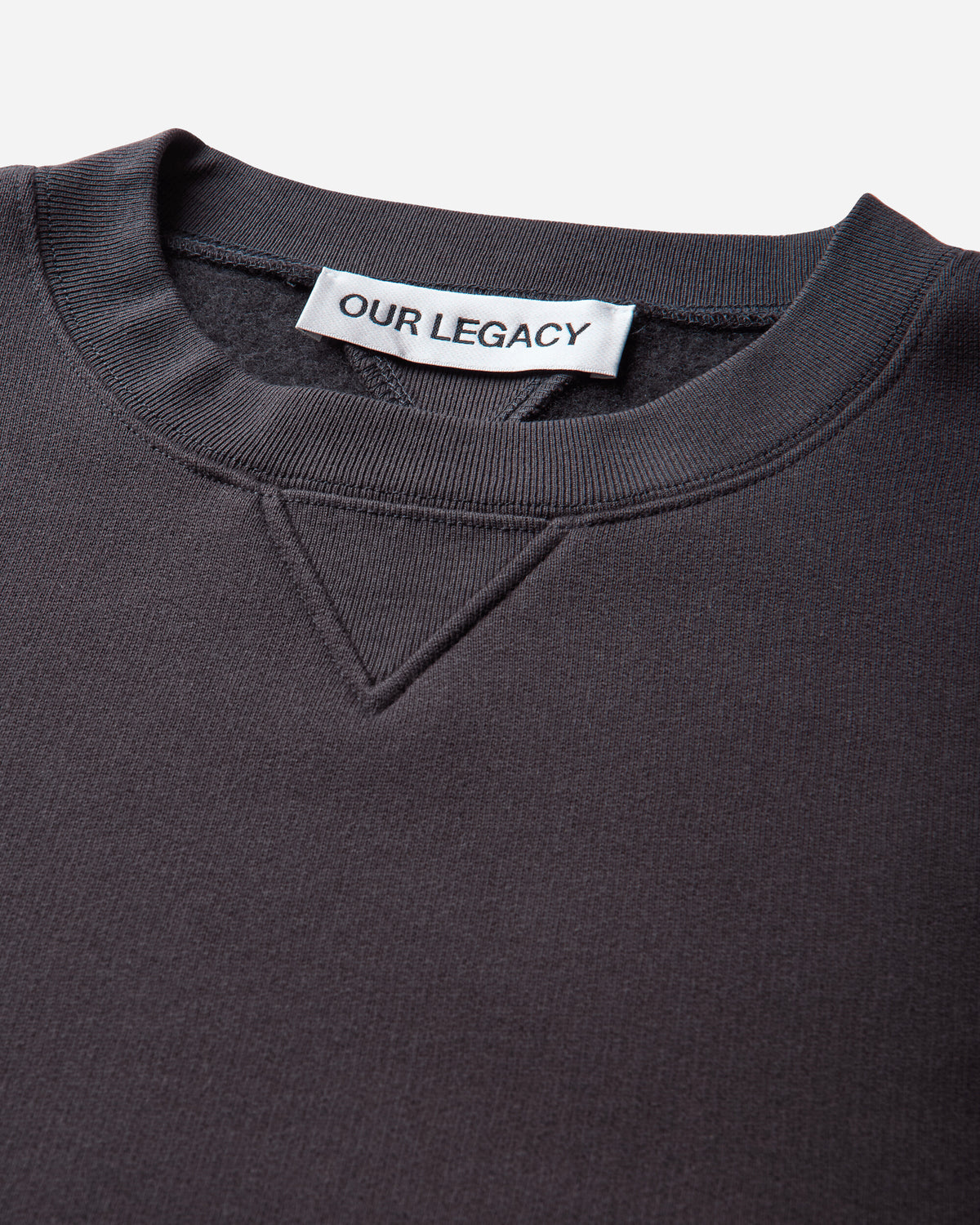 Our Legacy Perfect Sweatshirt Black Bear Wooly Fleece Sweatshirts Crewneck M4256PB 001