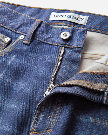 Our Legacy Third Cut Azure Print Pants Denim M4265TAZ 001