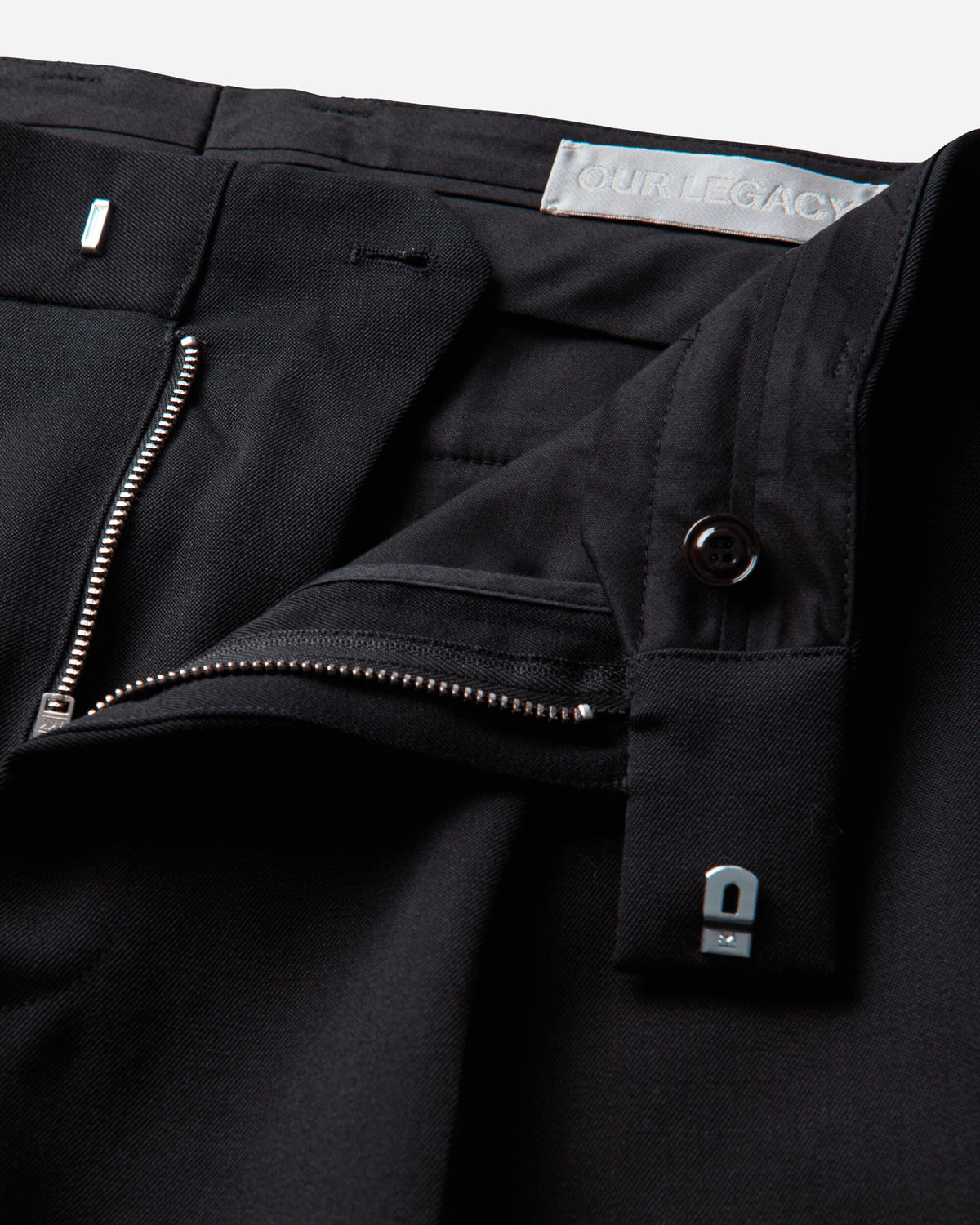 Our Legacy Slack Trouser Coarse Black Gabardine Pants Trousers M4254SC 001