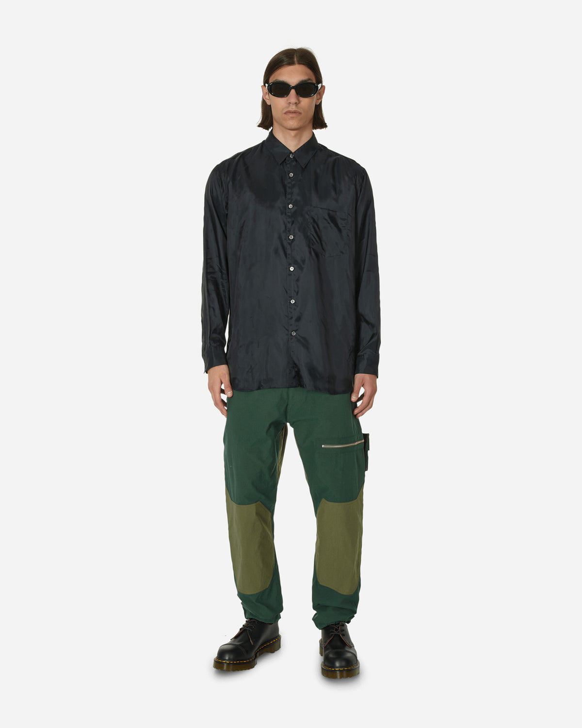 Phingerin Moving Diagonal Pants Green/Olive Pants Trousers PD-231-BT-021 A