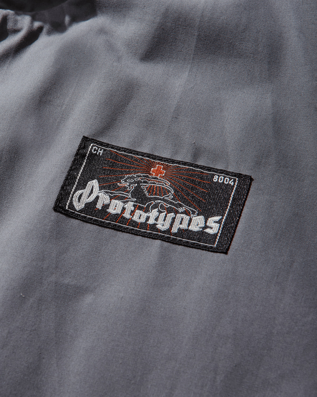 Prototypes Waxed Harrington Jacket Grey Coats and Jackets Bomber Jackets PT09OW01USGY GREY