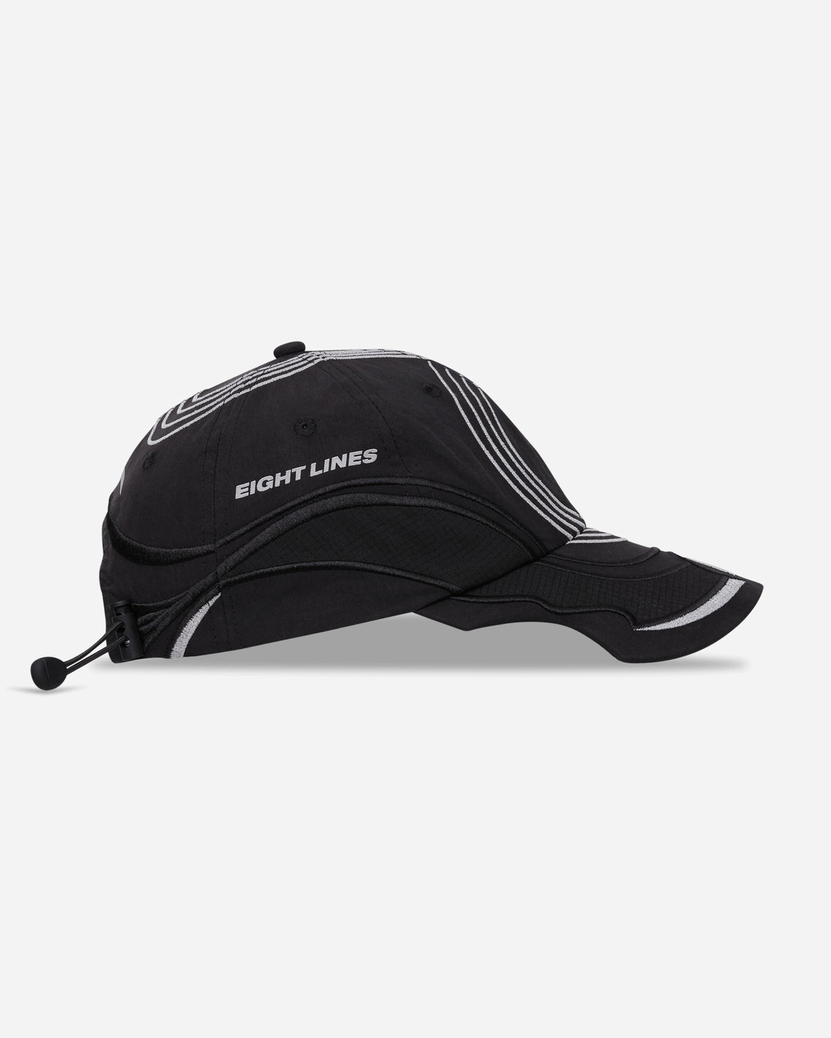ROA Roa x Eightlines PURSUIT 6 Panel Cap Black Hats Caps YBUW2159FA129 BLK0001