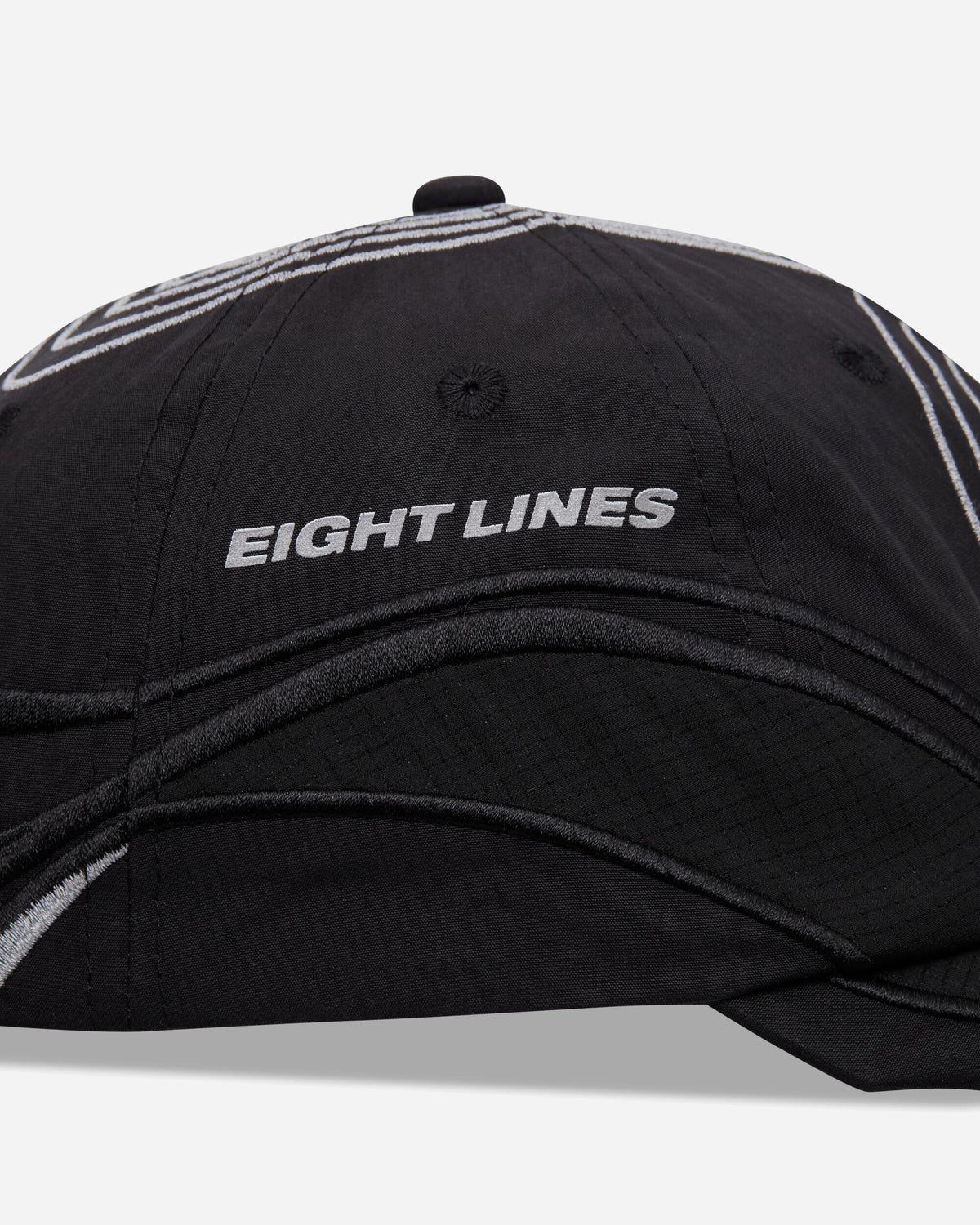 ROA Roa x Eightlines PURSUIT 6 Panel Cap Black Hats Caps YBUW2159FA129 BLK0001