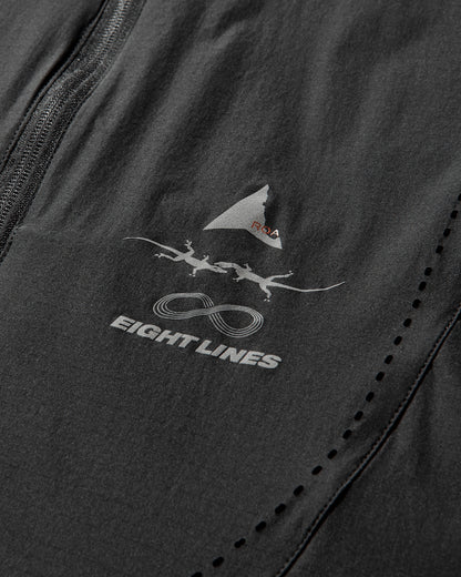 ROA Roa x Eightlines HUE Packable Wind Jacket Black Coats and Jackets Jackets YBUW048FA23 BLK0001