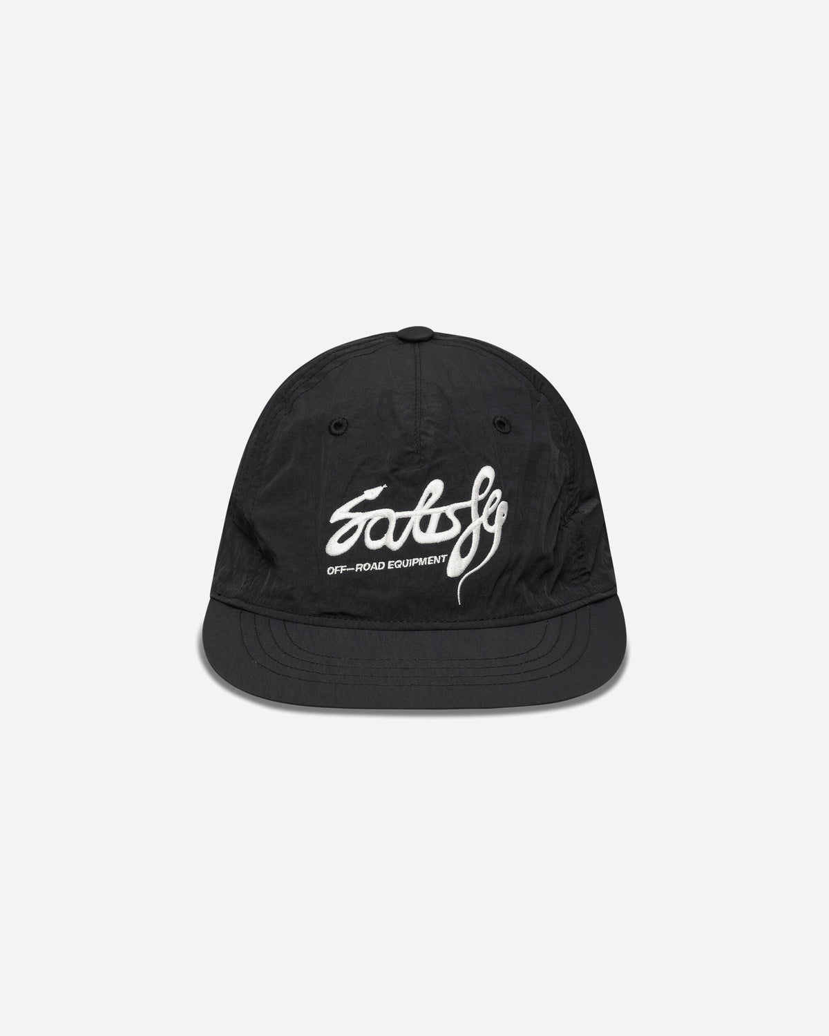 Satisfy Flitesilk 5 Panel Pinch Cap Matte Black OffRoad Enbroidery Hats Caps 31025-00044 00044