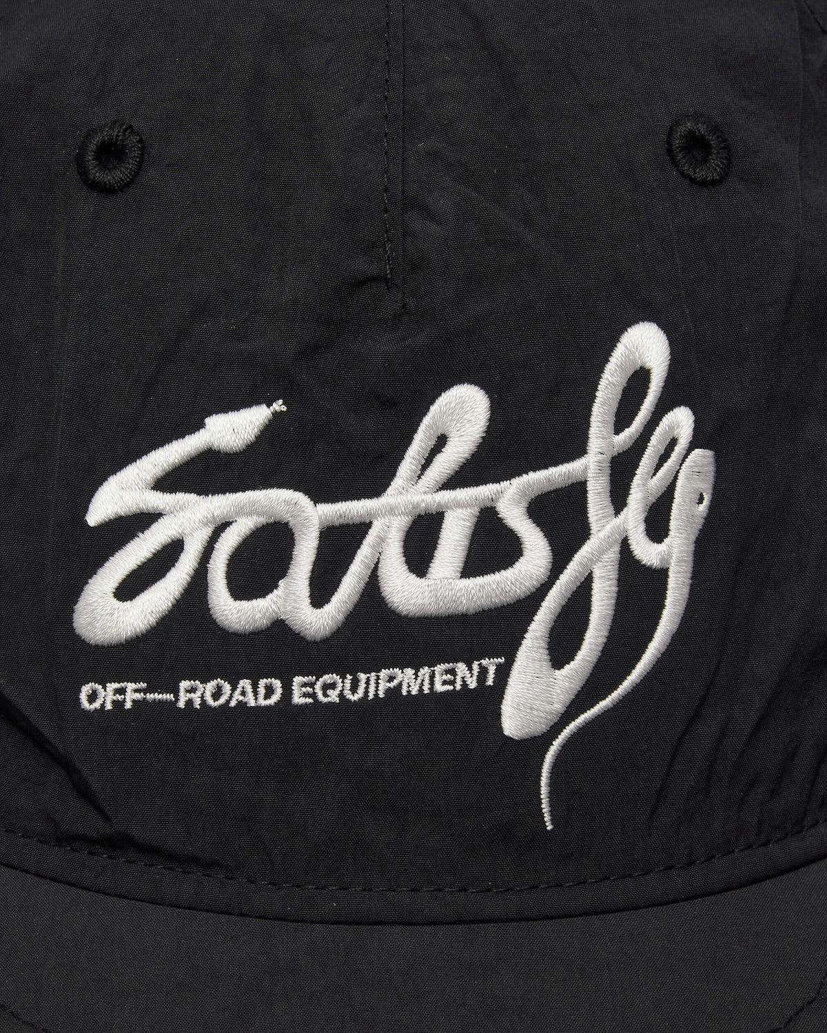 Satisfy Flitesilk 5 Panel Pinch Cap Matte Black OffRoad Enbroidery Hats Caps 31025-00044 00044