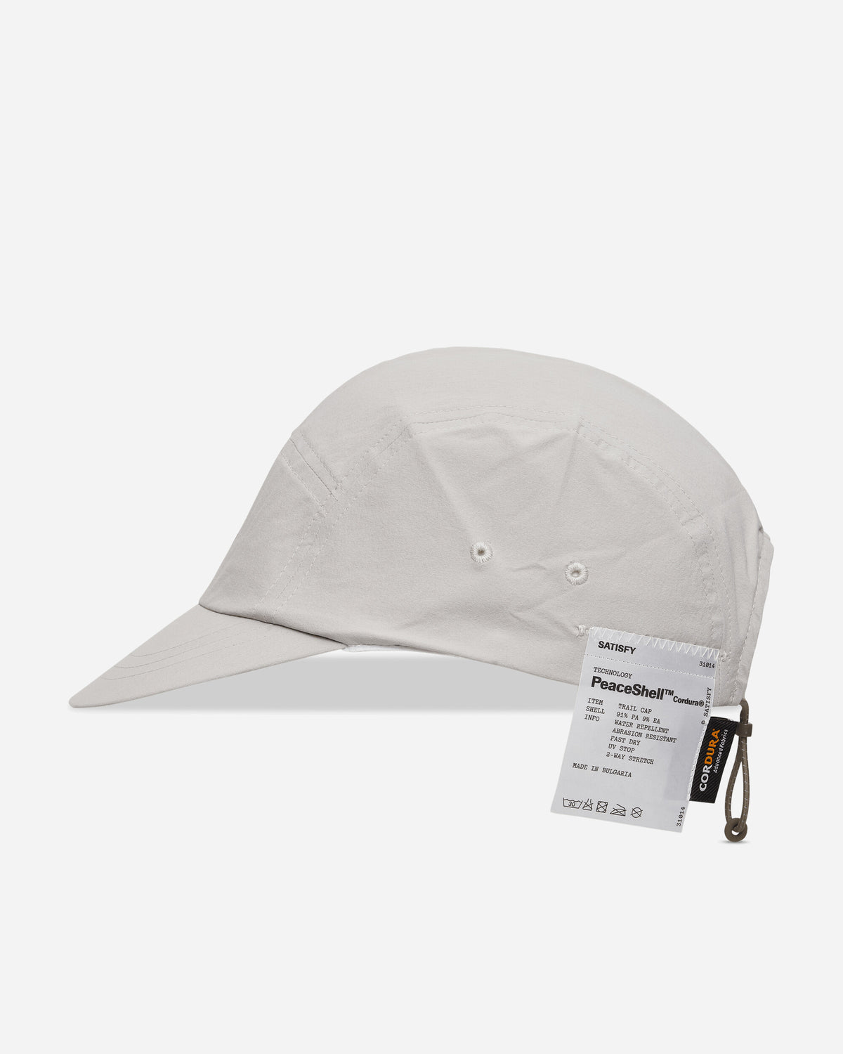 Satisfy Peaceshell Cordura Trail Cap Light Grey Hats Caps 31014 80101