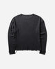 Satisfy Mothtech Waffle Long Tee Aged Black SA T-Shirts Longsleeve 11113-00A01 00A01
