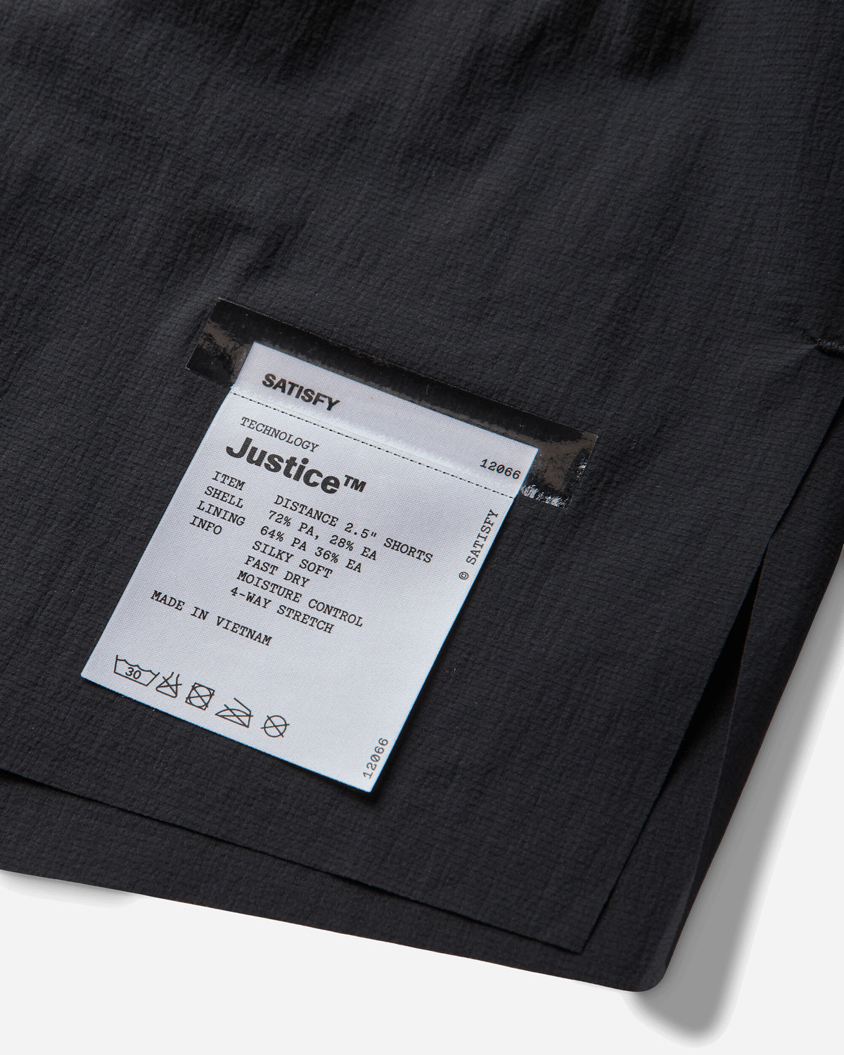 Satisfy Justice Distance 2 5 Shor Black Shorts Short 12019 00000