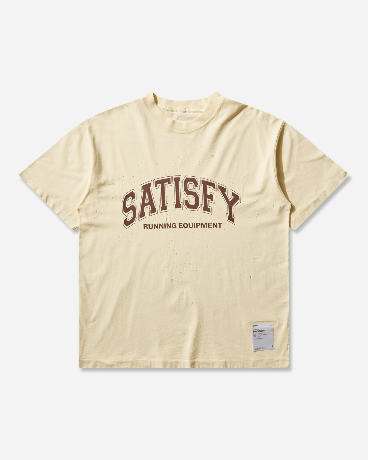 Satisfy Mothtech T Shirt Aged Transparent Yellow T-Shirts Shortsleeve 11006 41A04