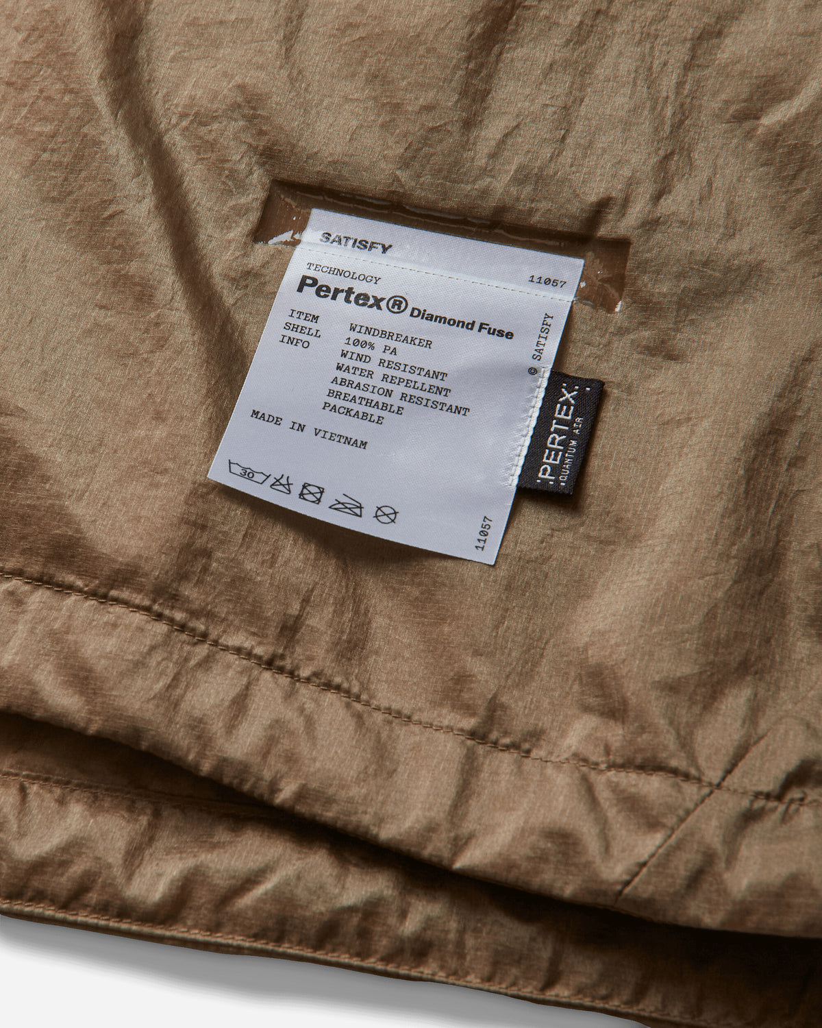Satisfy Pertex Diamond Fuse Windbreaker Falcon SA Coats and Jackets Windbreakers 11057 91001