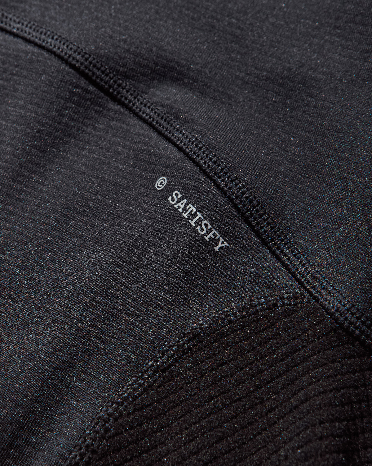 Satisfy FuzzFleece Half-Zip Black Sweatshirts Zip-Ups 11013 RRSA