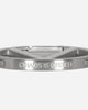 Slam Jam Chaos Is Order Logo Carabiner Silver Small Accessories Keychains BBUW202OT01 GRY0002