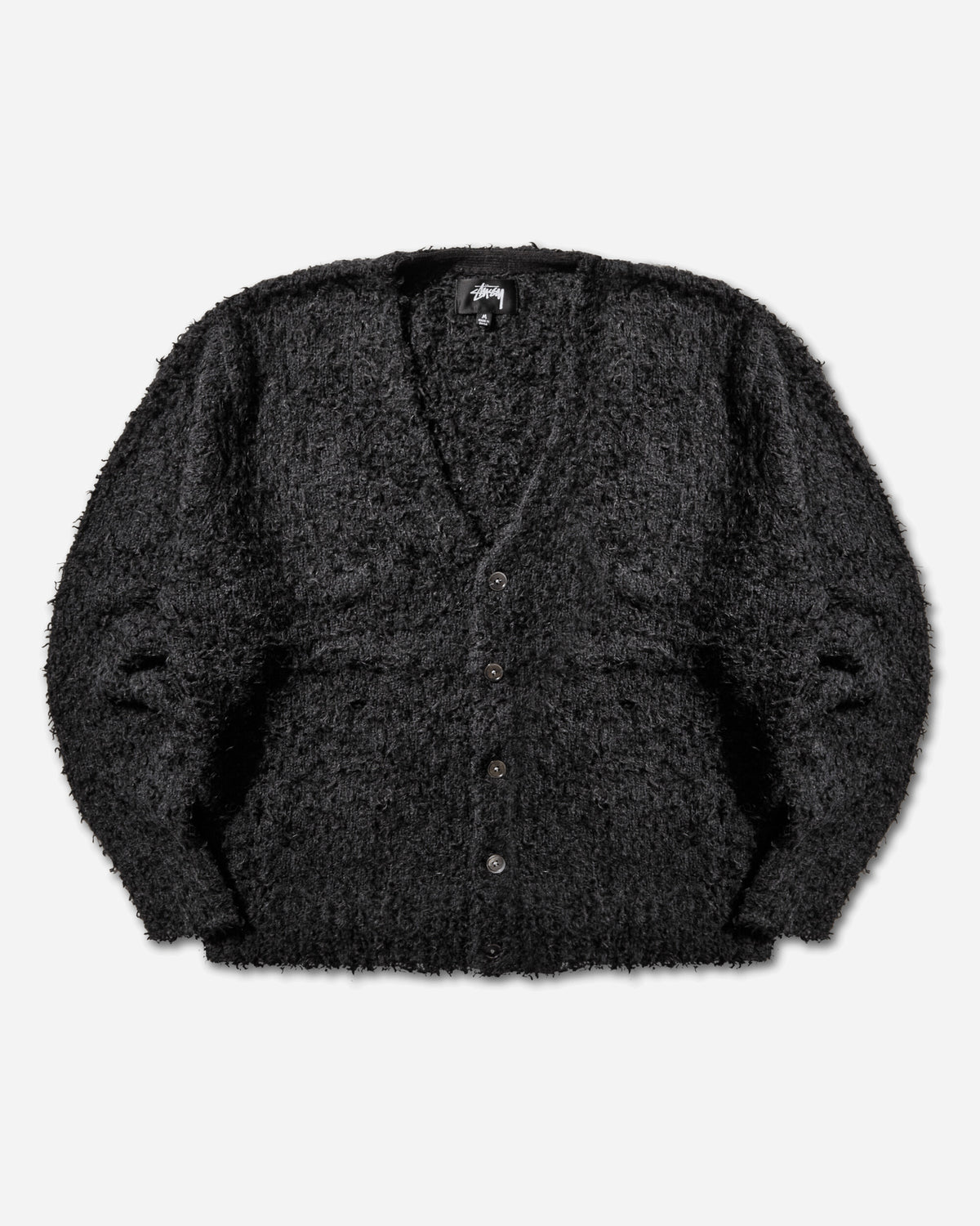 Stüssy Textured Cardigan Black Knitwears Cardigans 117291SJ 0001