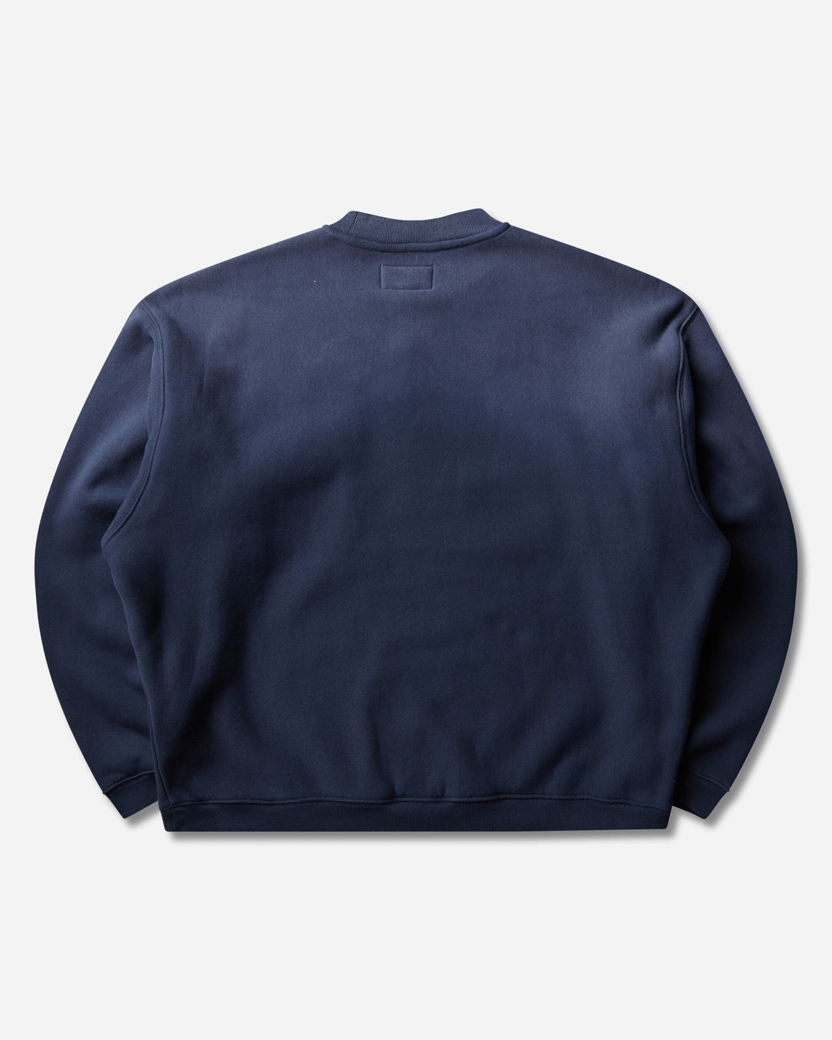 Stüssy Sun Faded Oversized Crew Navy Sweatshirts Crewneck 118525SJ 0806
