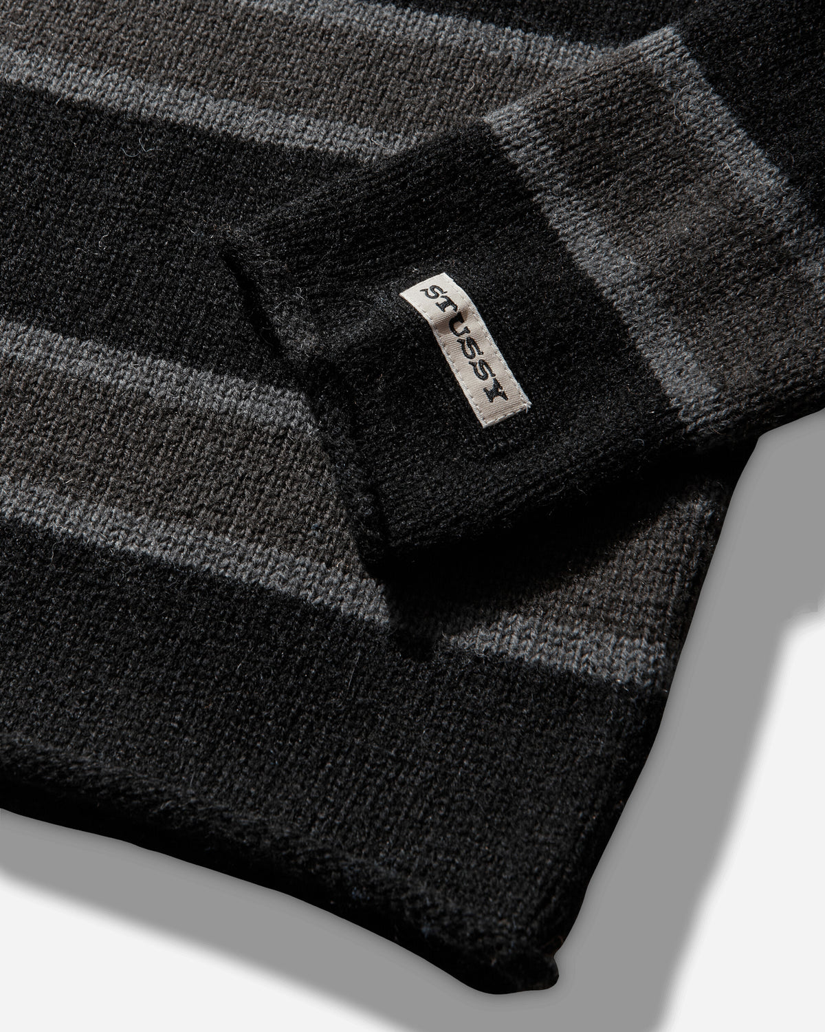 Stüssy Striped Wool Sweater Black Knitwears Sweaters 117283SJ 0001