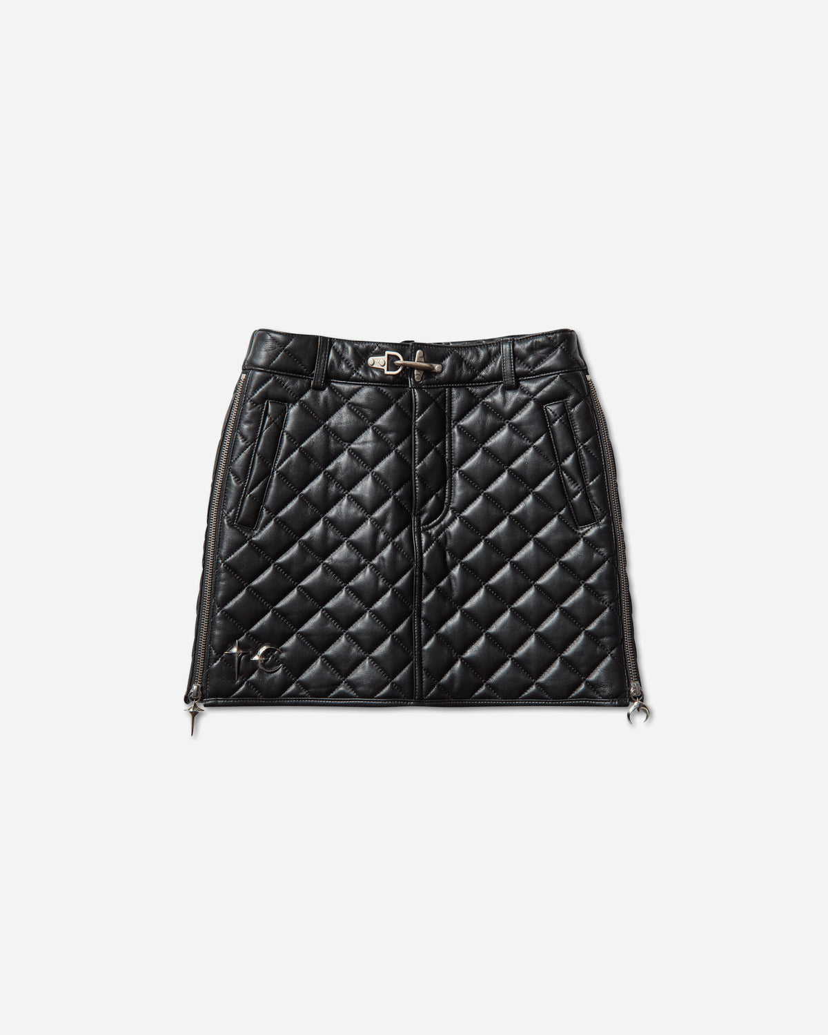 Thug Club Wmns Angels Quilted Short Skirt Black Skirts Mini TC25SK2001 BLACK
