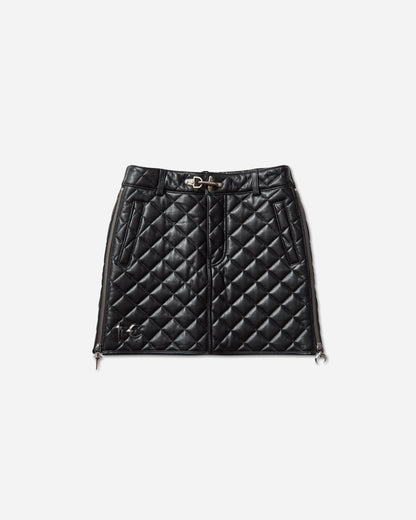 Thug Club Wmns Angels Quilted Short Skirt Black Skirts Mini TC25SK2001 BLACK