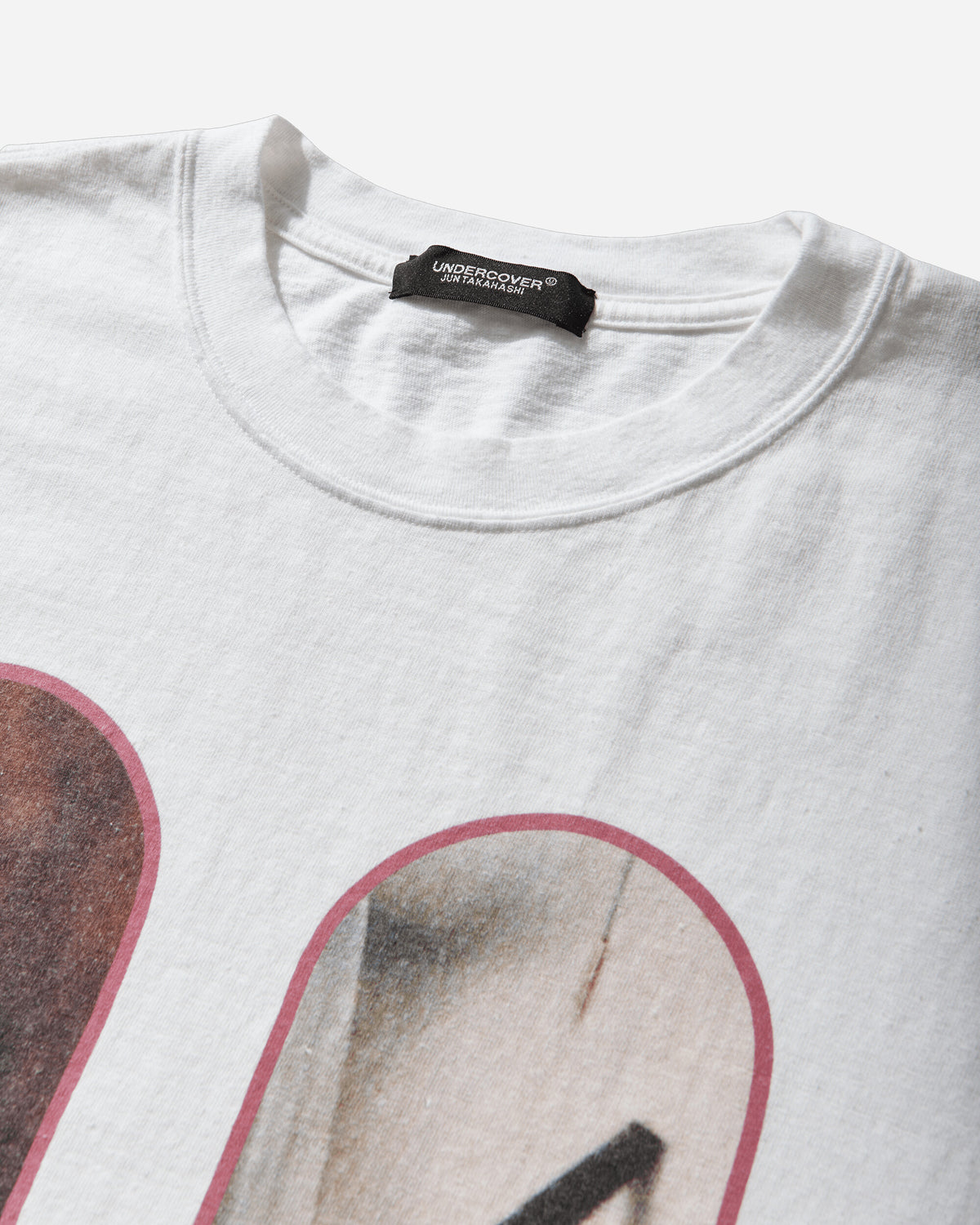 Undercover Oversized Tee White T-Shirts Shortsleeve UC1F4893 WHITE