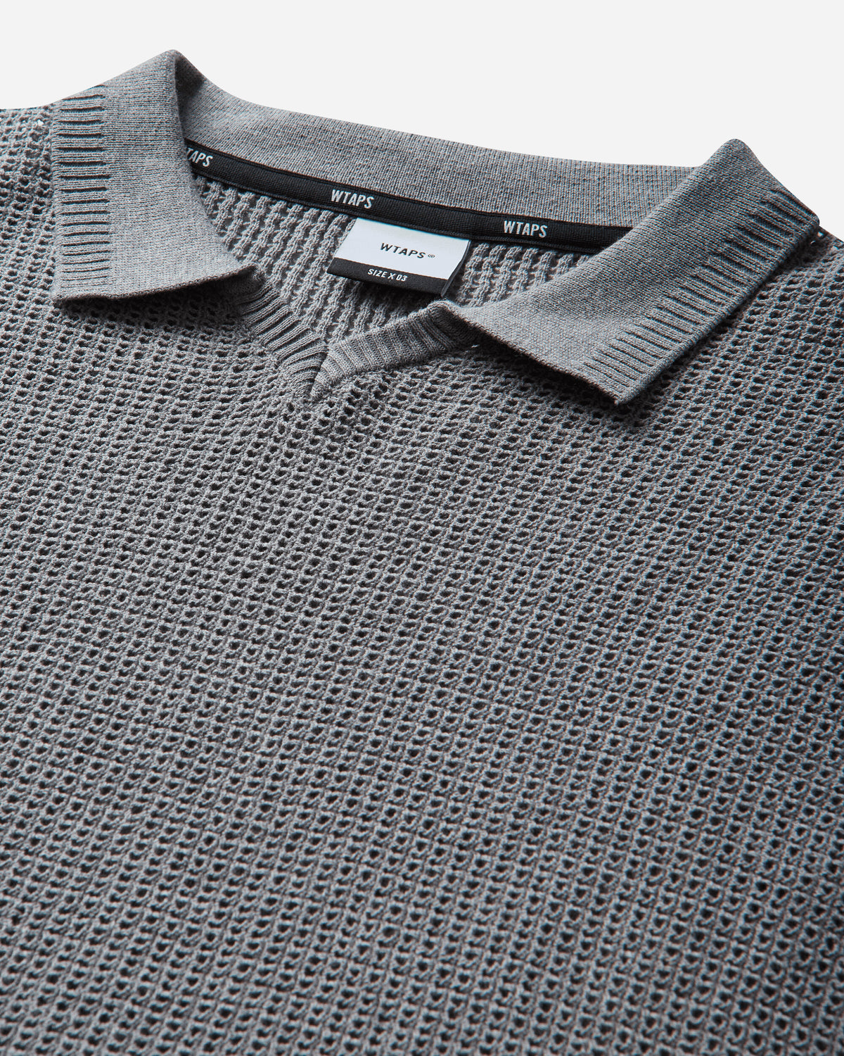 WTAPS Dup Sweater Cotton Ash Gray Knitwears Sweaters 261FZDT-KNM01 GRY