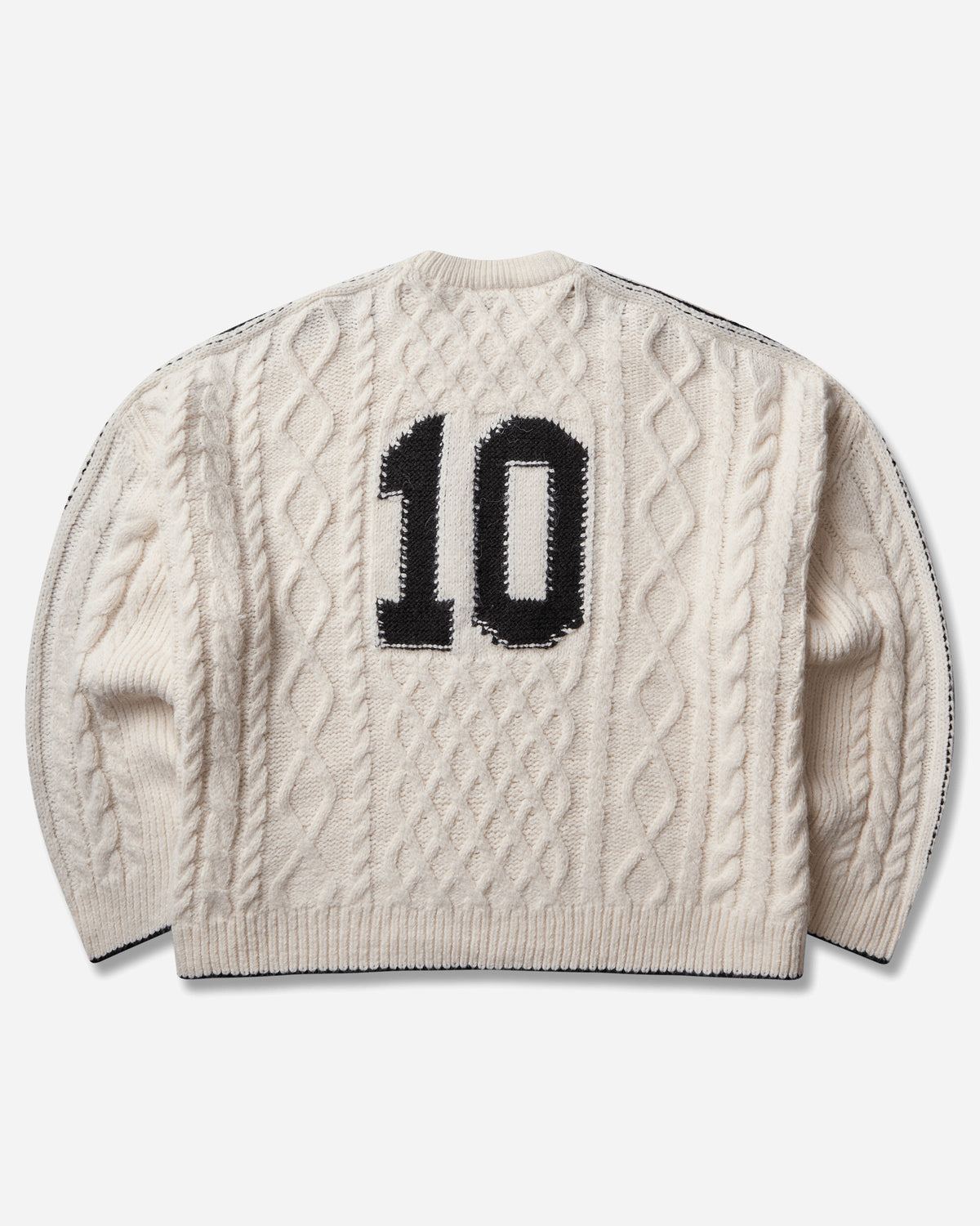 adidas Wmns Cableknit Sw Cwhite/Black Sweatshirts Crewneck KR9620