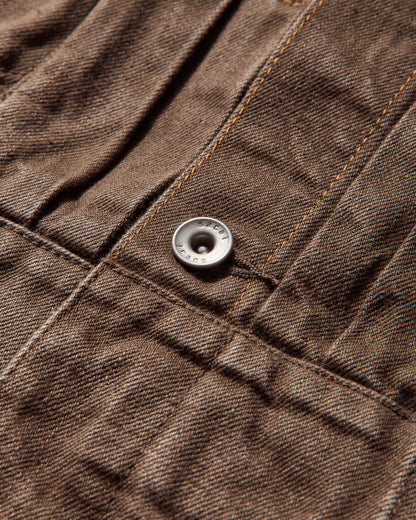 sacai Denim Jacket Brown Coats and Jackets Denim Jackets 25-03751M 601