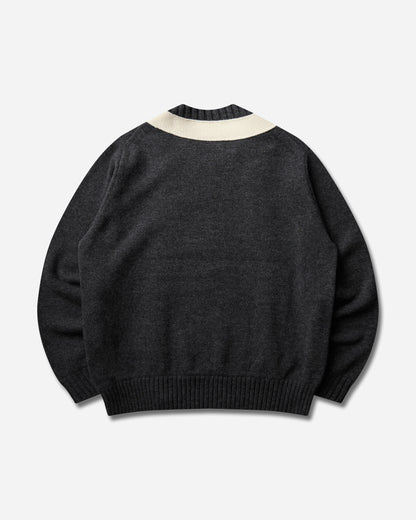 sacai Wool Knit Pullover Grey/Off White Knitwears Sweaters 26-04069M 304